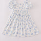 Blue seashell bow mom&me dress