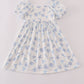 Blue seashell bow mom&me dress