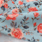 Blue floral smocked bloomer set