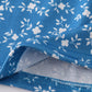 Blue floral print smocked dress
