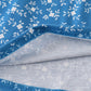 Blue floral print smocked dress