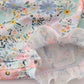 Pink floral character applique bubble