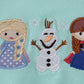 Blue character applique bubble
