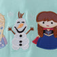 Blue character applique bloomer set