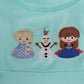 Blue character applique dress