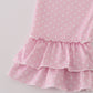 Blue character applique dress
