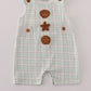 Green plaid sea shell french knot jonjon