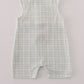 Green plaid sea shell french knot jonjon