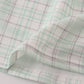 Green plaid sea shell french knot ruffle shorts est