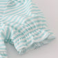 Green stripe puppy hunting embroidery shorts set