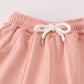 Pink MINI french knot pants set