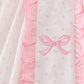 Pink bow embroidery dot bloomer set