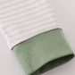 Sage fish french knot stripe top