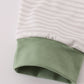 Sage fish french knot stripe pajama set