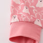 Halloween ghost print ruffle romper