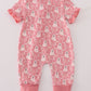 Halloween ghost print ruffle romper
