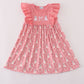 Halloween ghost embroidery ruffle dress