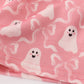 Halloween ghost embroidery ruffle dress
