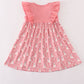 Halloween ghost embroidery ruffle dress
