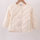 Cream quilted jacket