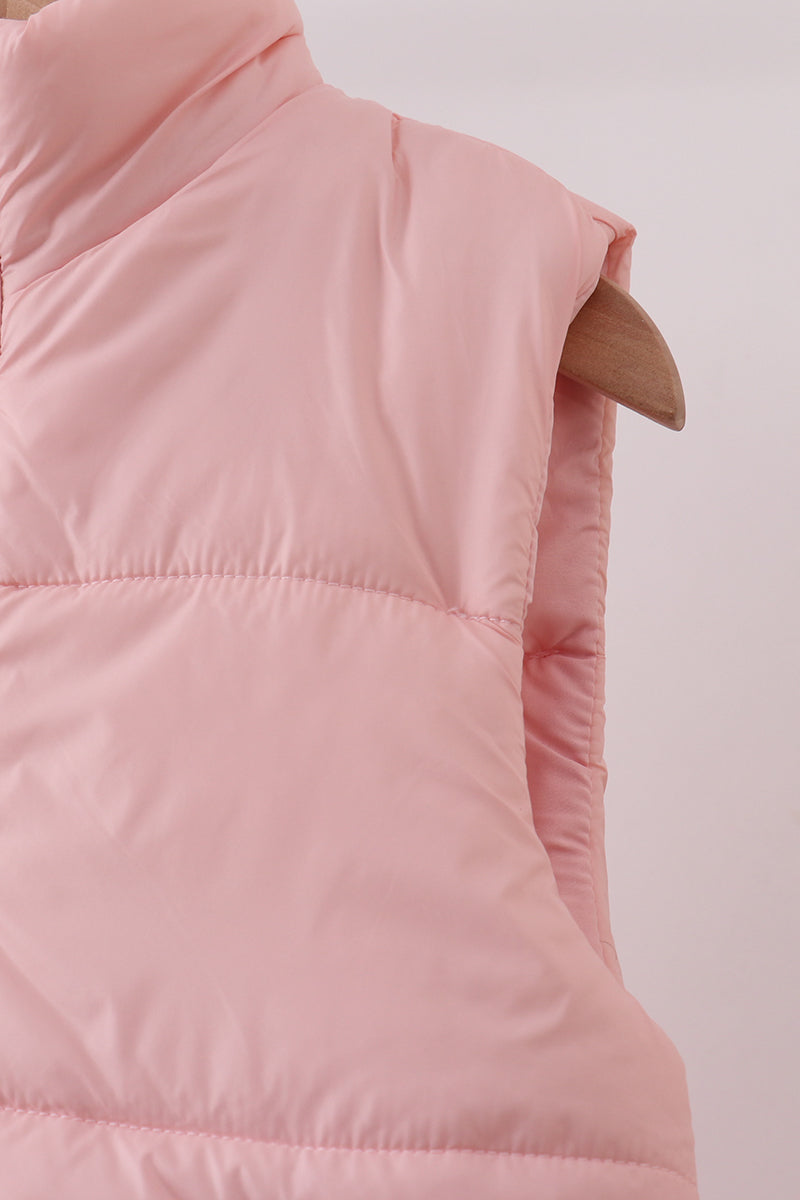 Pink mom&me puffer vest