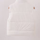 White mom&me puffer vest