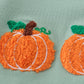 Sage pumpkin french knot ruffle top