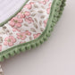 Pink pumpkin smocked floral ruffle bubble