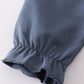 Navy hunting embroidery ruffle pants set