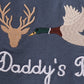 Navy hunting embroidery ruffle pants set