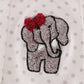 Alabama polka dot elephant french knot bubble