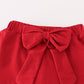 Alabama polka dot elephant french knot bow skort set