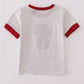 Alabama polka dot elephant french knot stripe top