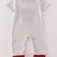 Alabama polka dot elephant french knot romper
