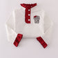 Alabama polka dot elephant french knot ruffle pants set