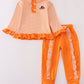Tennessee applique stripe ruffle pants set
