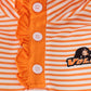 Tennessee applique stripe ruffle pants set