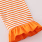 Tennessee applique stripe ruffle pants set