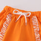 Tennessee applique stripe ruffle pants set