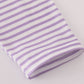 Purple LSU embroidery stripe top