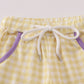 Purple LSU embroidery pants set