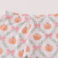 Pink pumpkin bamboo pants set