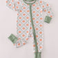 Green pumpkin bamboo romper