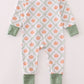 Green pumpkin bamboo romper