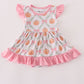 Pink pumpkin bamboo ruffle bubble