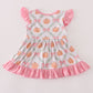 Pink pumpkin bamboo ruffle bubble