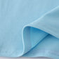 Blue character embroidery top