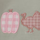 Sage pumpkin turkey applique skorts set