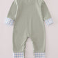 Sage pumpkin turkey applique romper