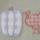 Sage pumpkin turkey applique top